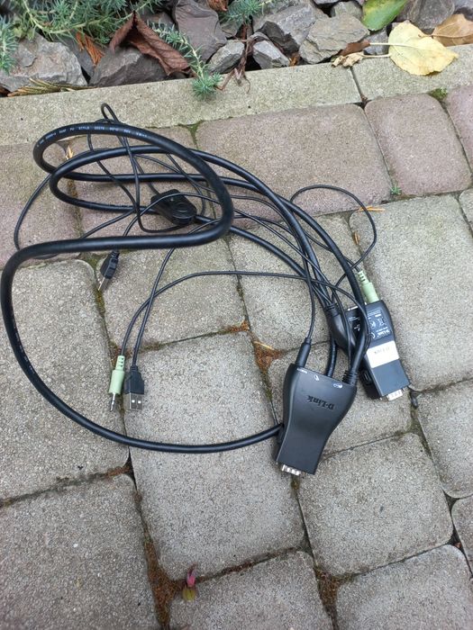 KVM-перемикач D-Link KVM-221 2port USB w/ cables w/ audio