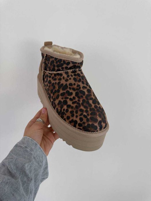 Угги Ugg Classic Ultra Mini Platform Leopard / Уггі Класік Леопард