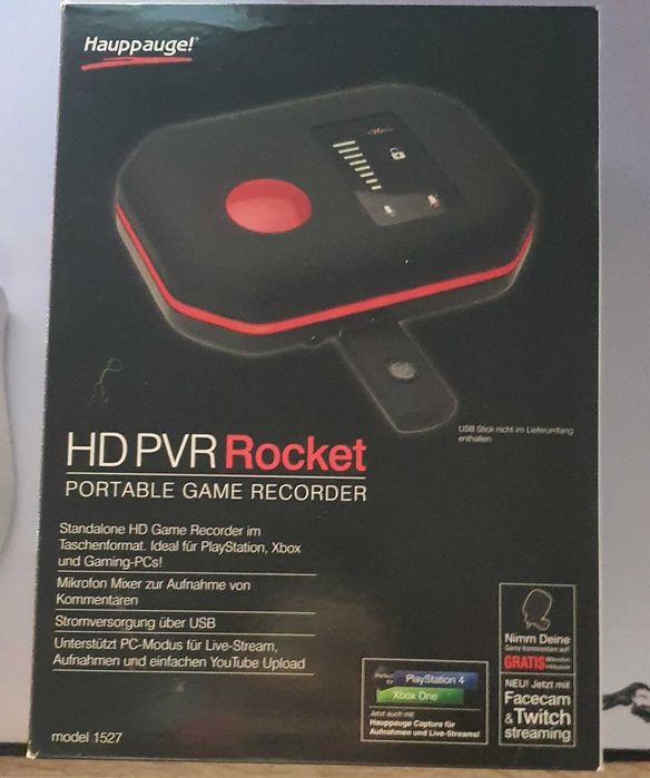 Hauppauge! HD PVR Rocket Portable Game Recorder model 1527