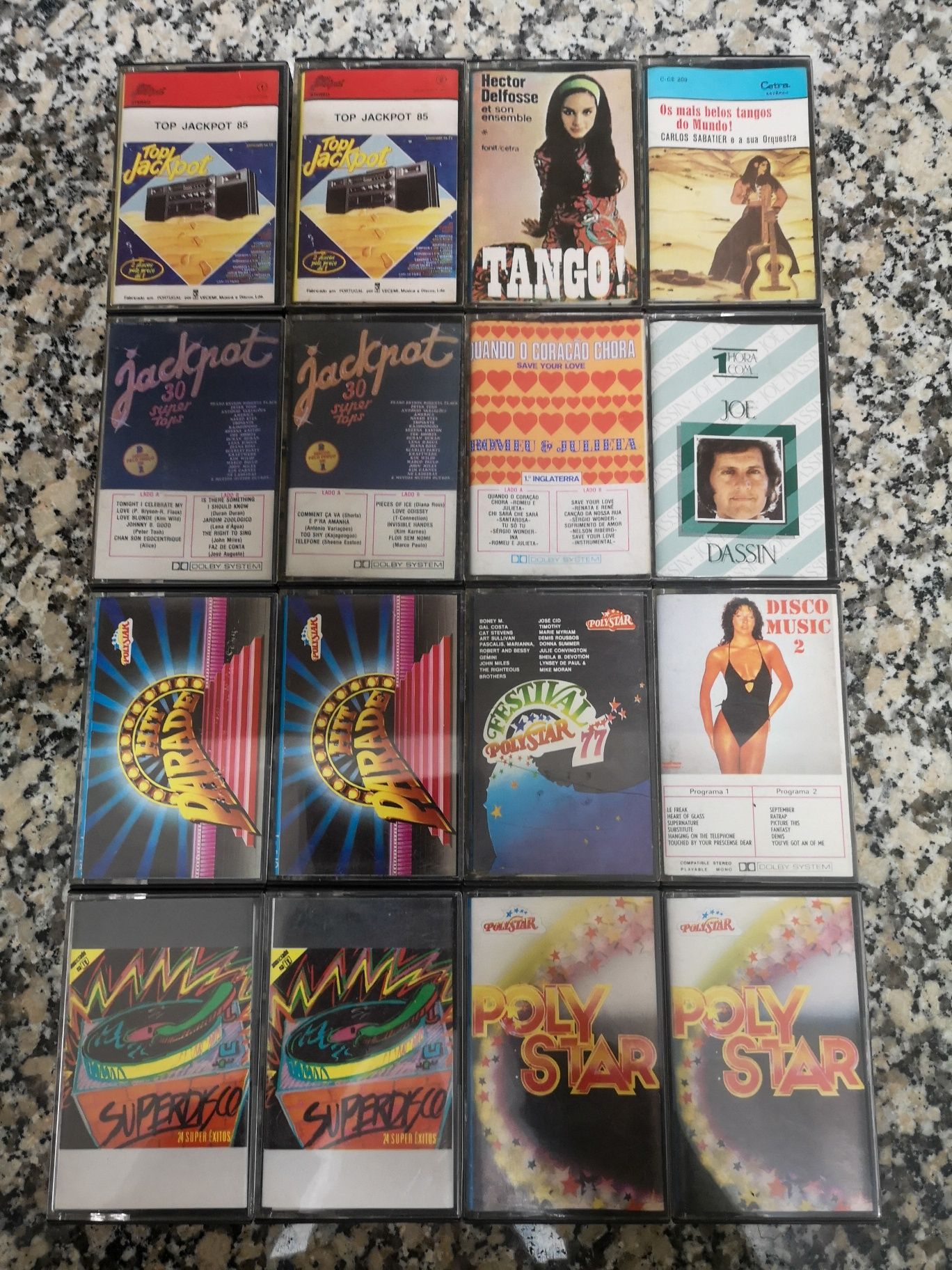 14 Cassetes de música variada (década de 80)