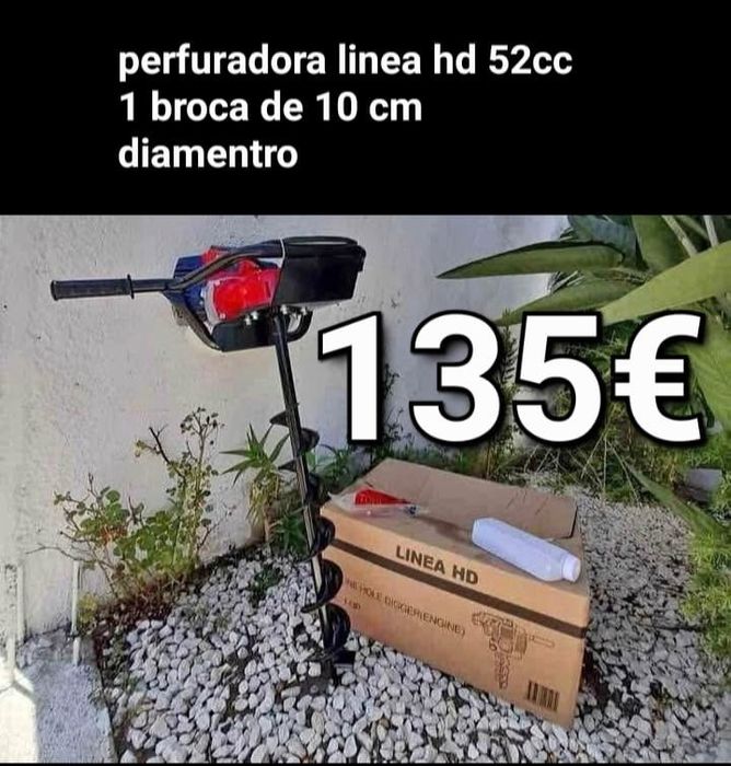 Perfuradora de solo linea hd 52cc nova