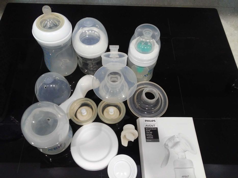 Молокоотсос механический Philips AVENT+бутылочки+антиколиковая