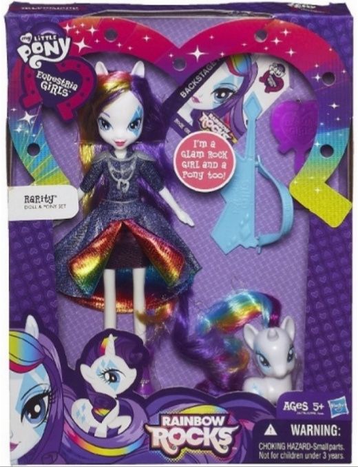 My Little Pony Equestria Girls Rarity kucyk i Lalka Rainbow Ro