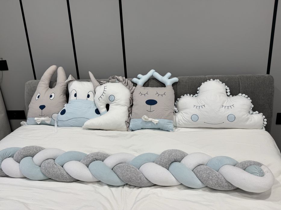 захисний бортик подушка барʼєр на ліжко ліжечко кроватку дитячю