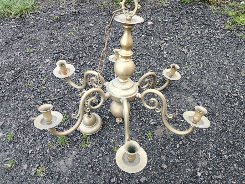 Żyrandol mosiężny