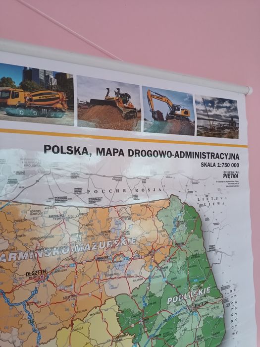 Mapa Polski Liebherr