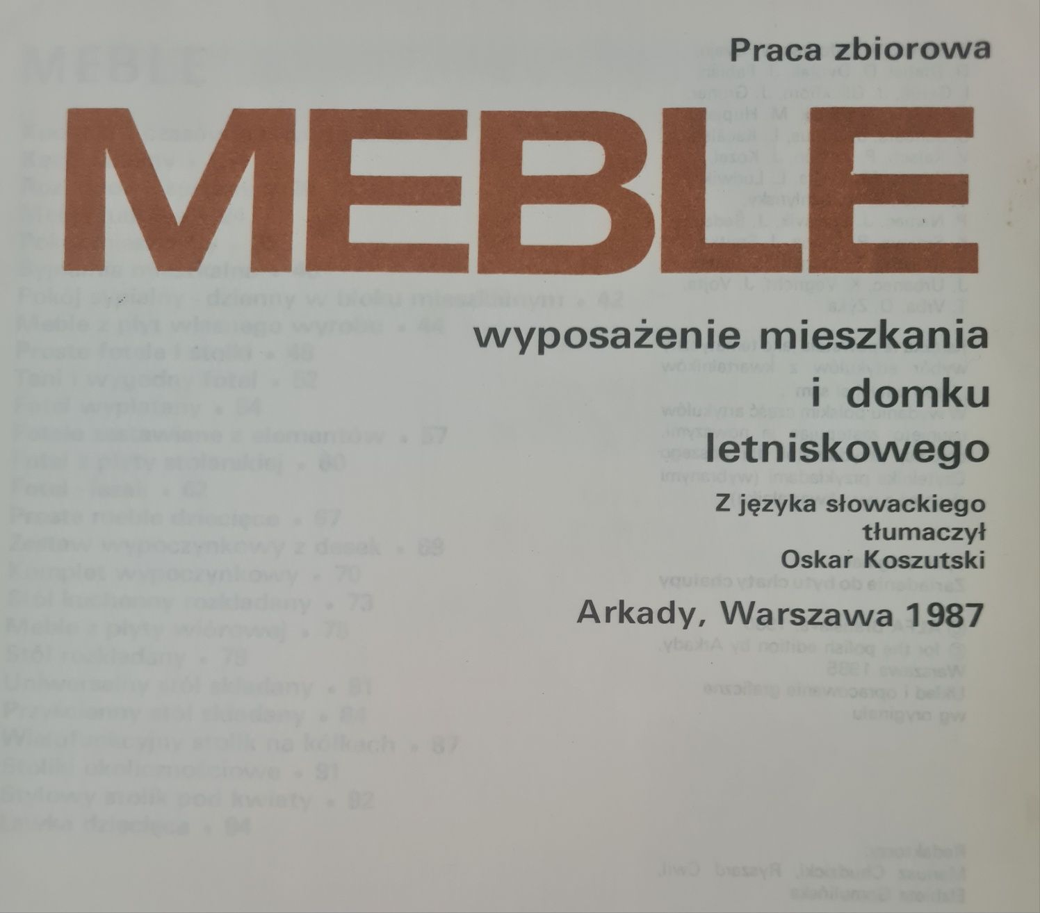 Zrób to sam - meble i wyposażenie mieszkania i domku letniskowego