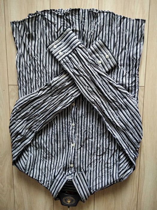 Koszula z długim rękawem Key Large-marszczona-XL