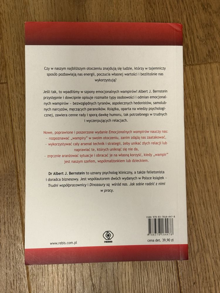 Książka ,,Emocjonalne wampiry”