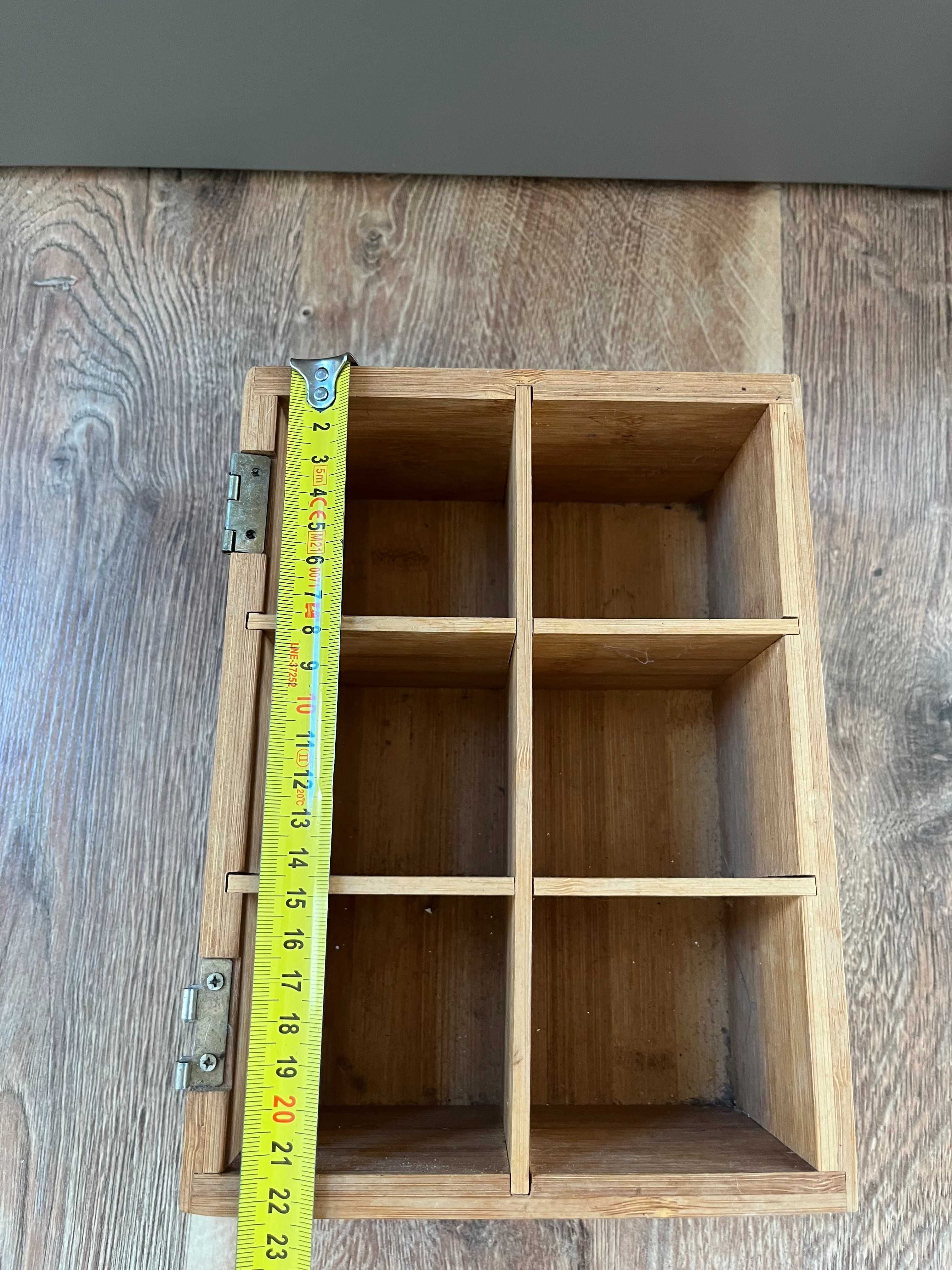 Skrzyneczka z wyjmowanymi przegrodami, do własnej aranżacji 22x15x8