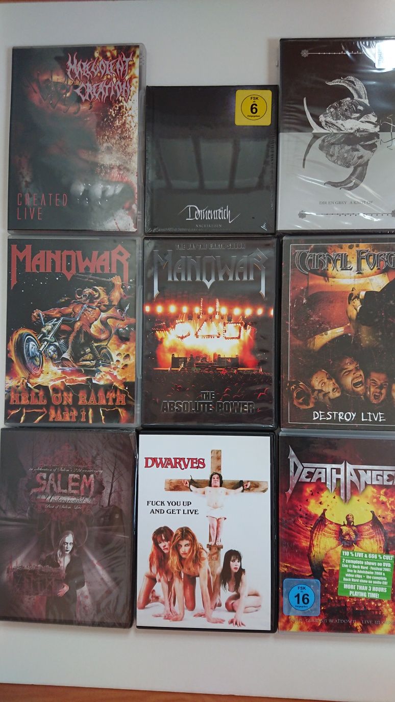 Heavy Metal - Vários DVDs de bandas