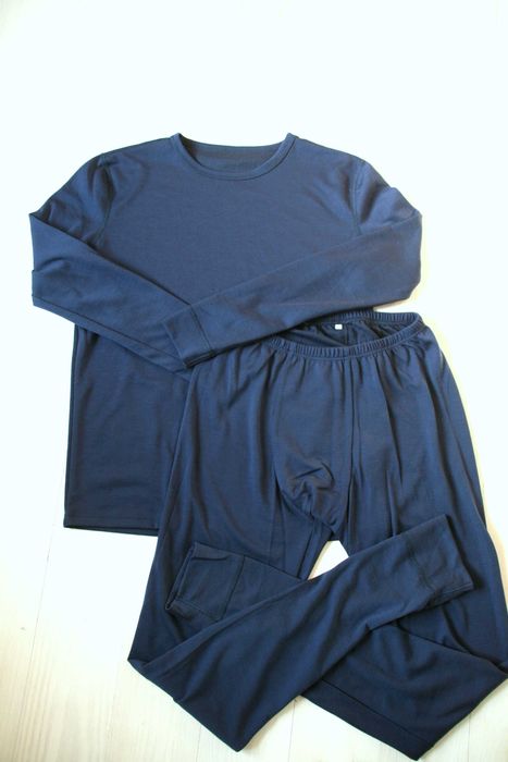 Комплект чоловічої термобілизни. Двошарова тканина. Вовна мериноса 50%