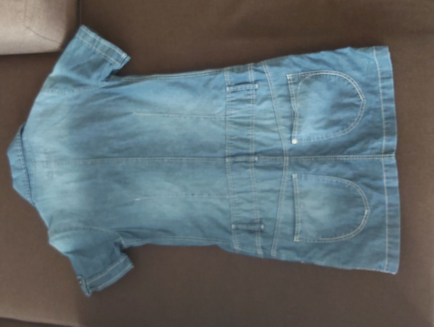 Świetna sukienka jeansowa dla dziewczynki r. 146
