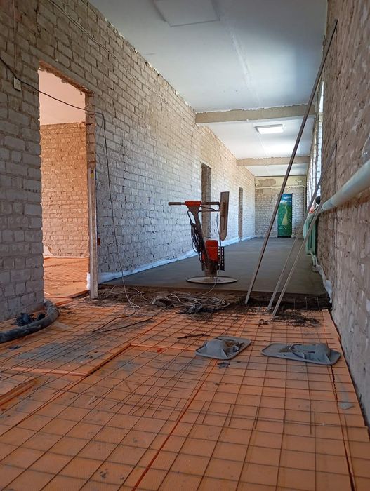 Механізована машинна стяжка підлоги