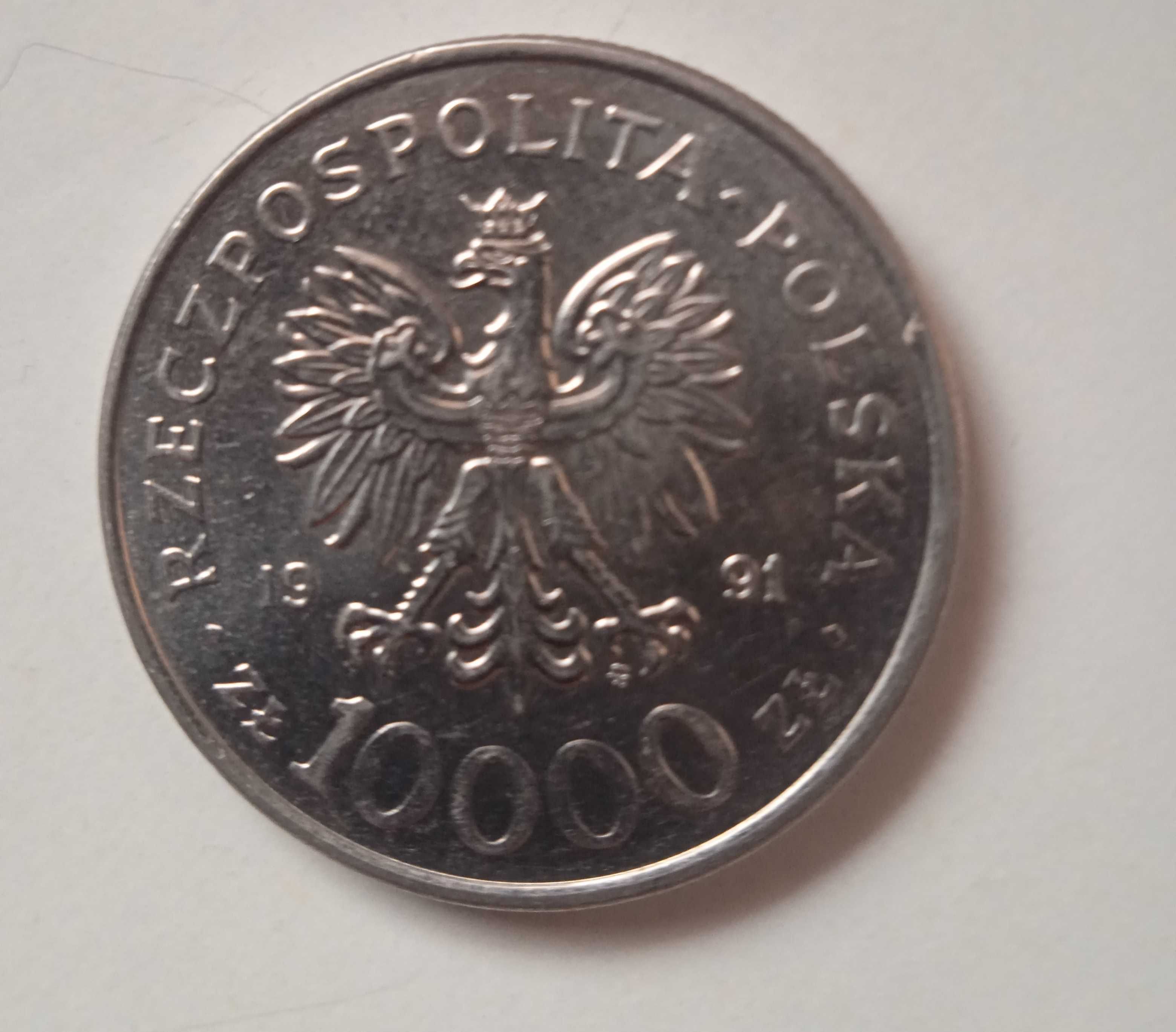 Moneta 10 000 zł z 1991