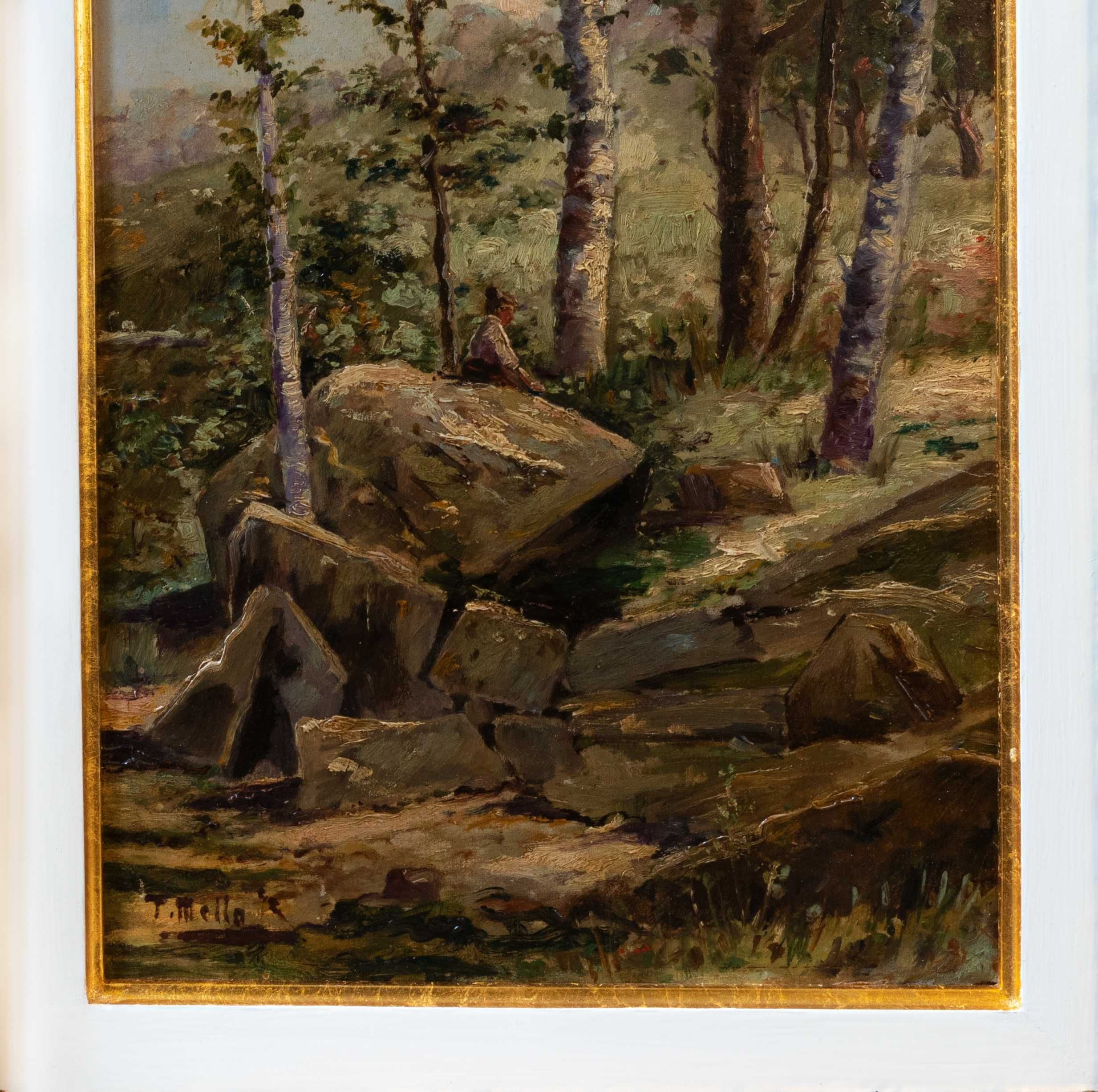 Pintura paisagem Thomaz de Mello JrSintra.