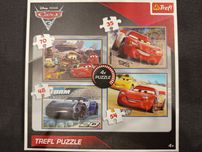 Puzzle Auta 4w1 stan idealny