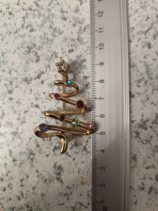 Брошь Новогодняя ёлка. Франция