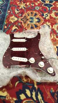 Pickups Fishman Fluence Fender Stratocaster Loaded Pickguard + Battery