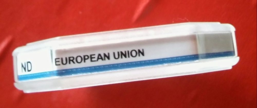 Moeda 2€ da união europeia erro de cunho RARISSIMA Certificada