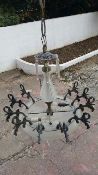 Candeeiros de tecto / mesa antigos anos 30