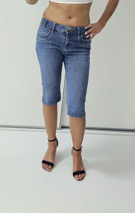 Spodnie dżinsowe do kolan