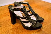 Sandálias Furla - Pele preta - 39 (calça 38)