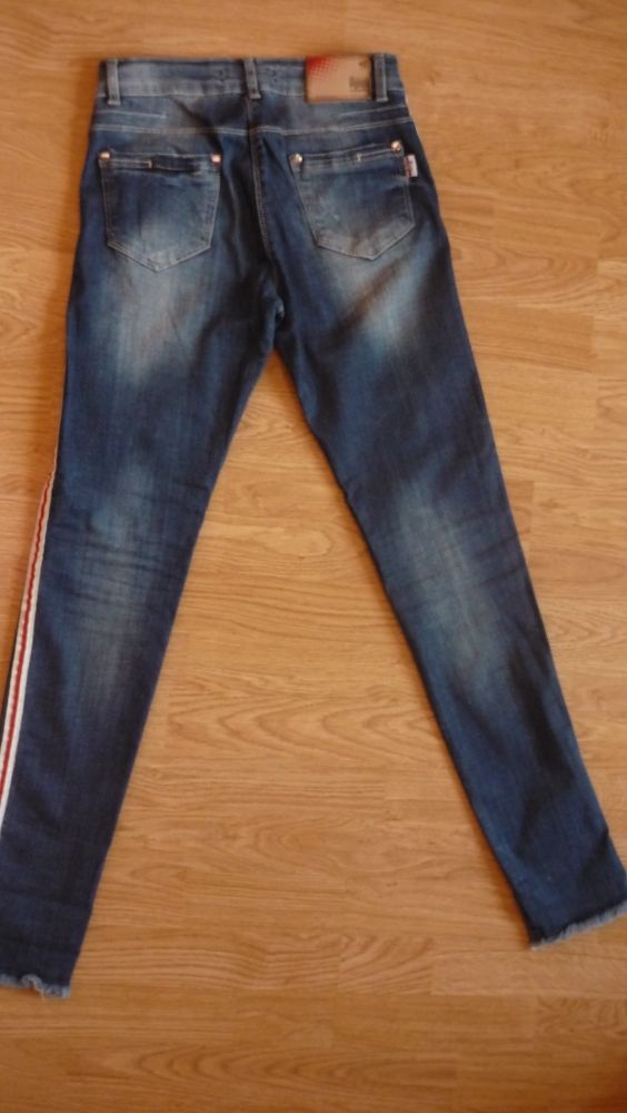 Джинсы синие с лампасами для девочки A-yugi Jeans(Турция)