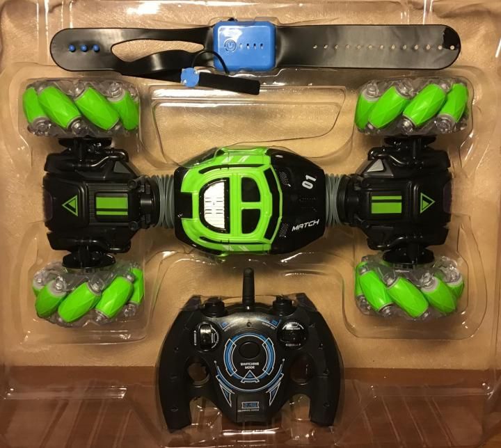 Машинка перевертыш управления жестами руки машина трансформер