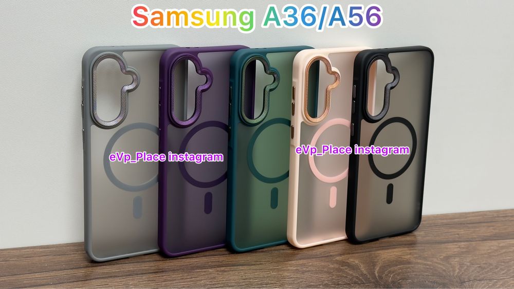 Чохол Samsung A36 / A56 MagSafe Metal Buton Camera чехол самсунг