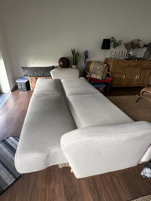 Sofa cama cinza claro