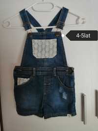 Ogrodniczki jeans 4-5lat