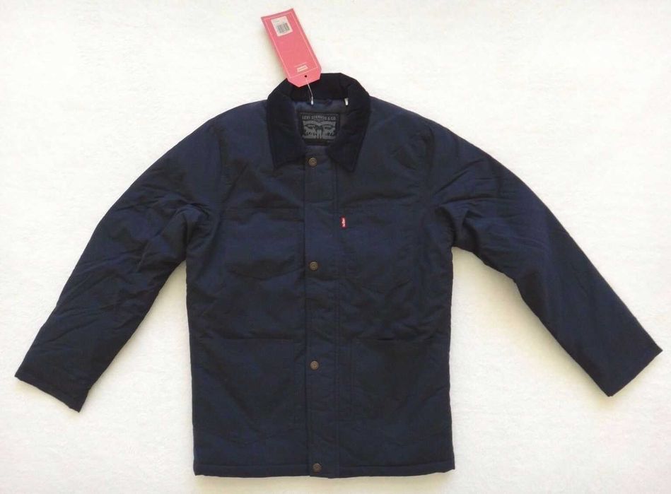 LEVIS США Новая куртка с этикетками 100% оригинал $118 S тёмно синяя