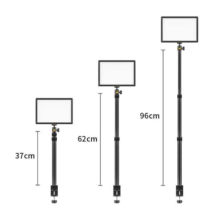 Lampa wideo LED ze statywem biurkowym 2 szt