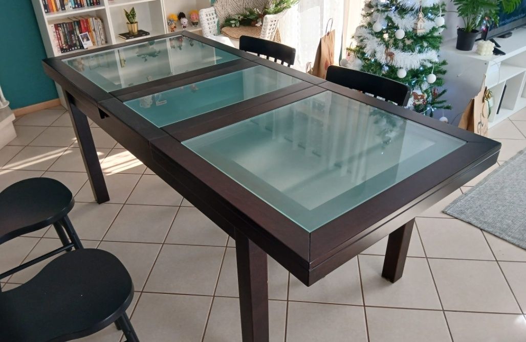 Mesa de Jantar extensível wengue