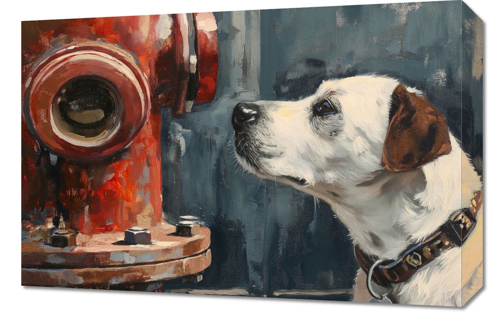 Obraz 60x40cm Kumpel przy Hydrancie