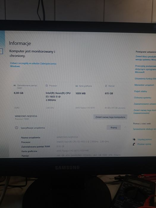 Komputer stacjonarny DELL intel xeon E5