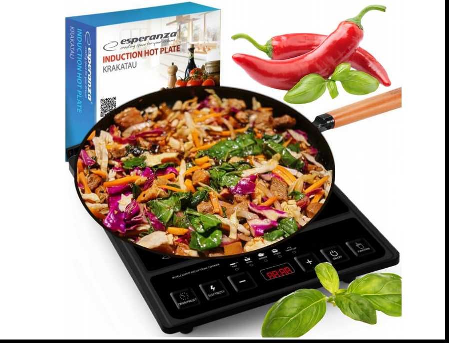 Kuchenka INDUKCYJNA Przenośna Płyta Elektryczna 2000W Esperanza EKH011