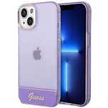 Etui Guess Translucent na iPhone 14 Plus - fioletowe