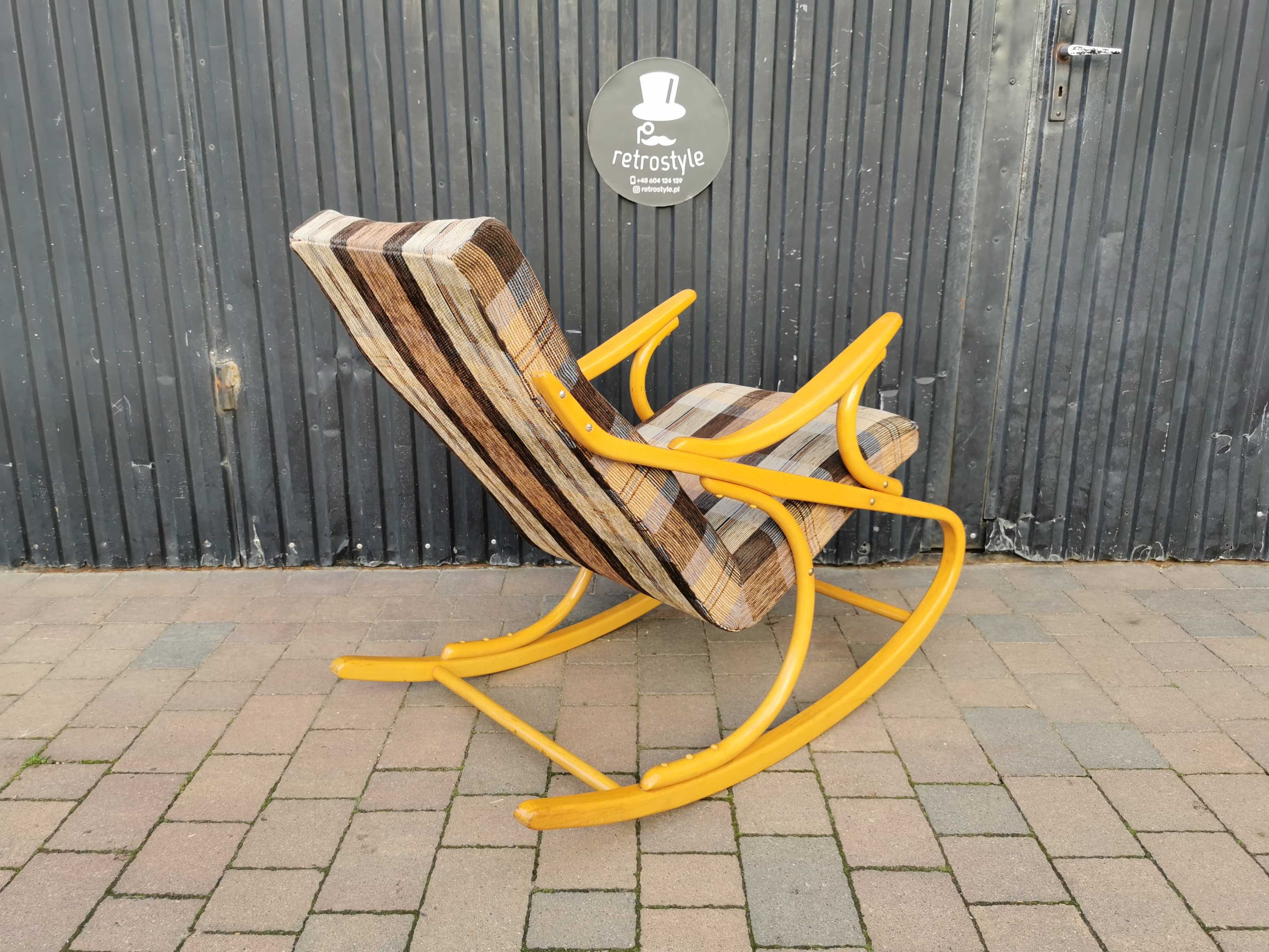 Fotel bujany TON (Thonet), Czechosłowacja '60 Design, RETRO