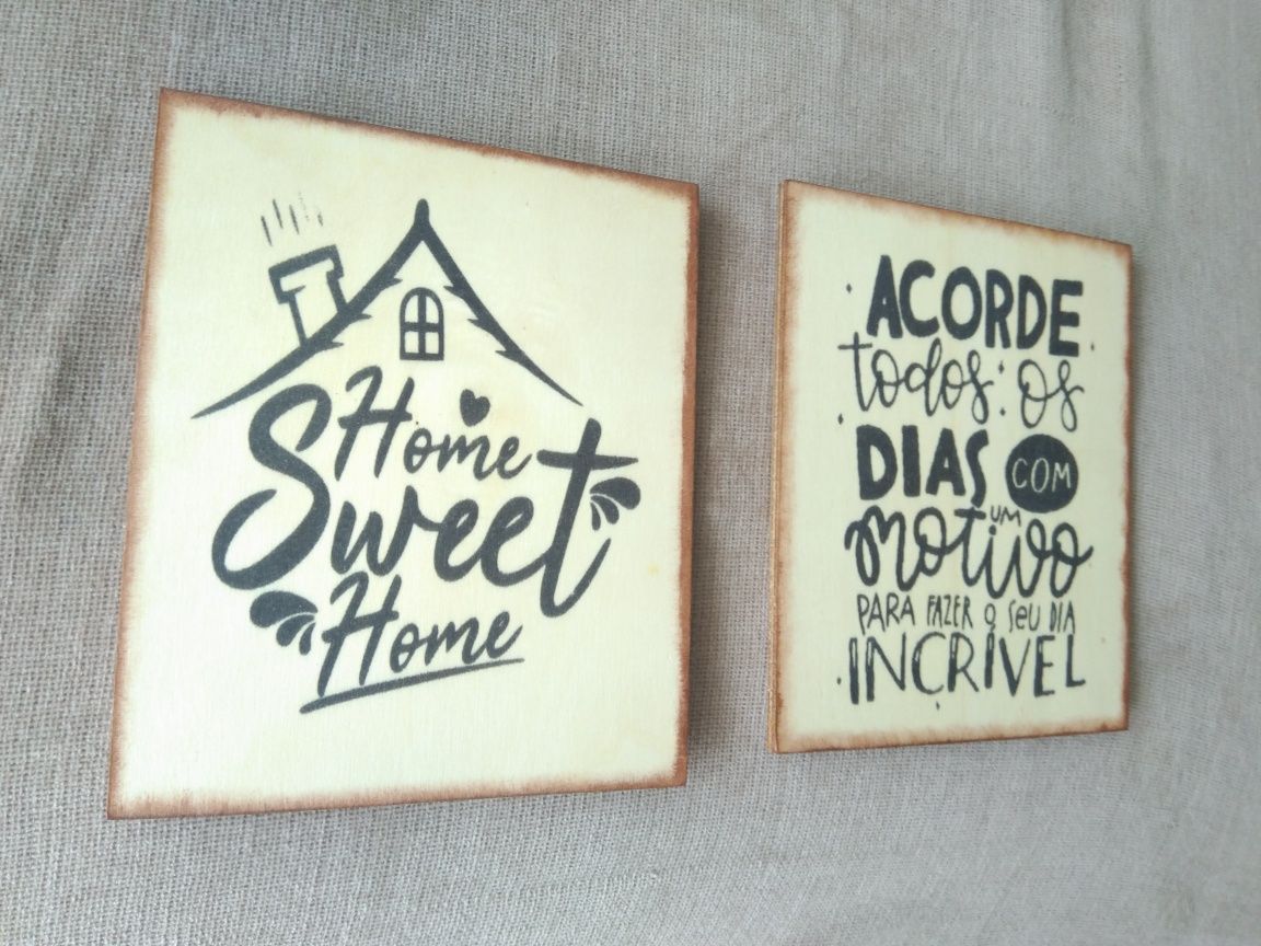 2 Placas para decorar