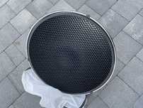 Czasza beauty dish Jinbei 42 cm srebna bowens, z gridem i dyfuzorem