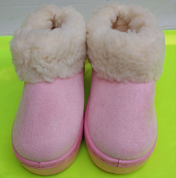 Тапочки дитячі теплі закриті рожеві