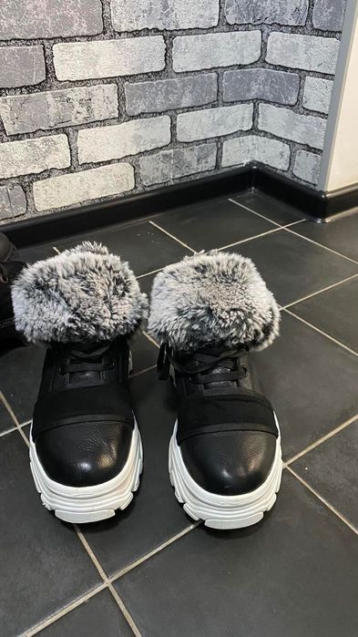 Зимові шкіряні черевики