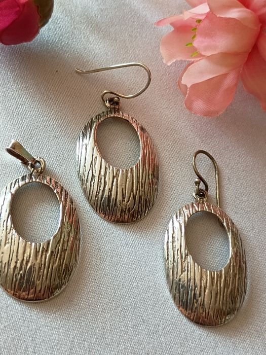 Srebrny komplet biżuterii srebro 925