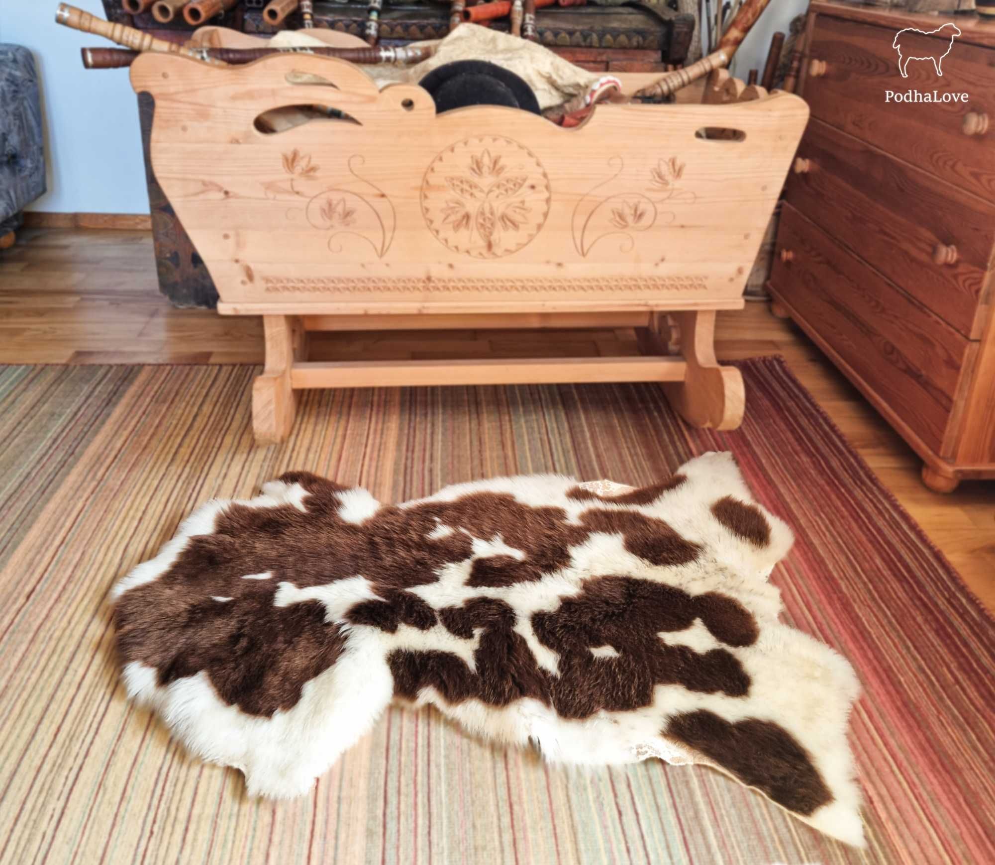 Skóra Owcza Premium Skóry Owcze Naturalne 100 - 110 Cm Duże XL