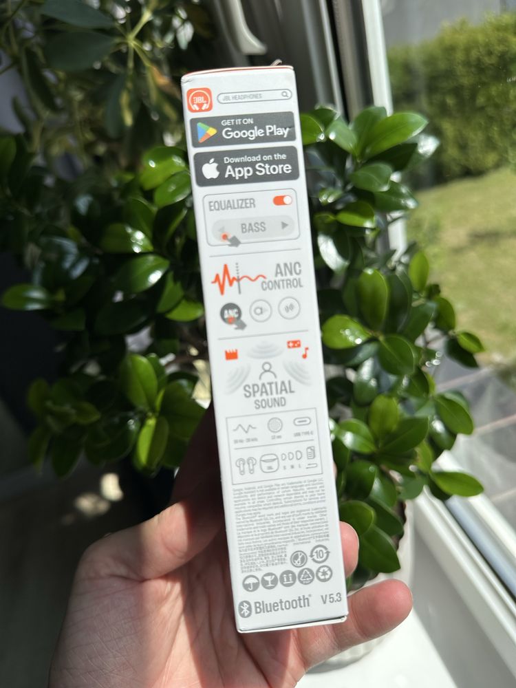 Słuchawki bezprzewodowe douszne JBL Tune Flex białe Ghost Edition