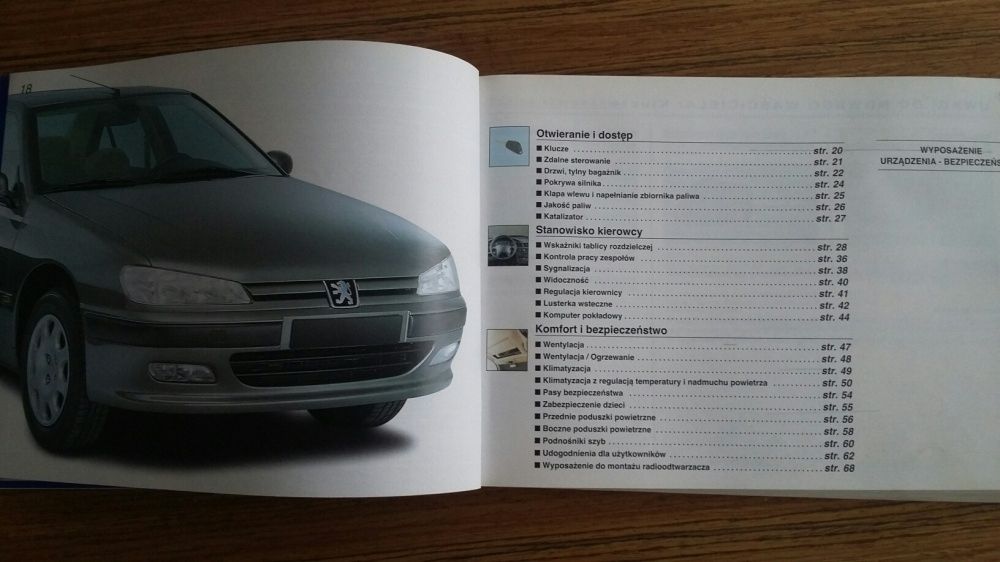 Przewodnik użytkownika Peugeot 406