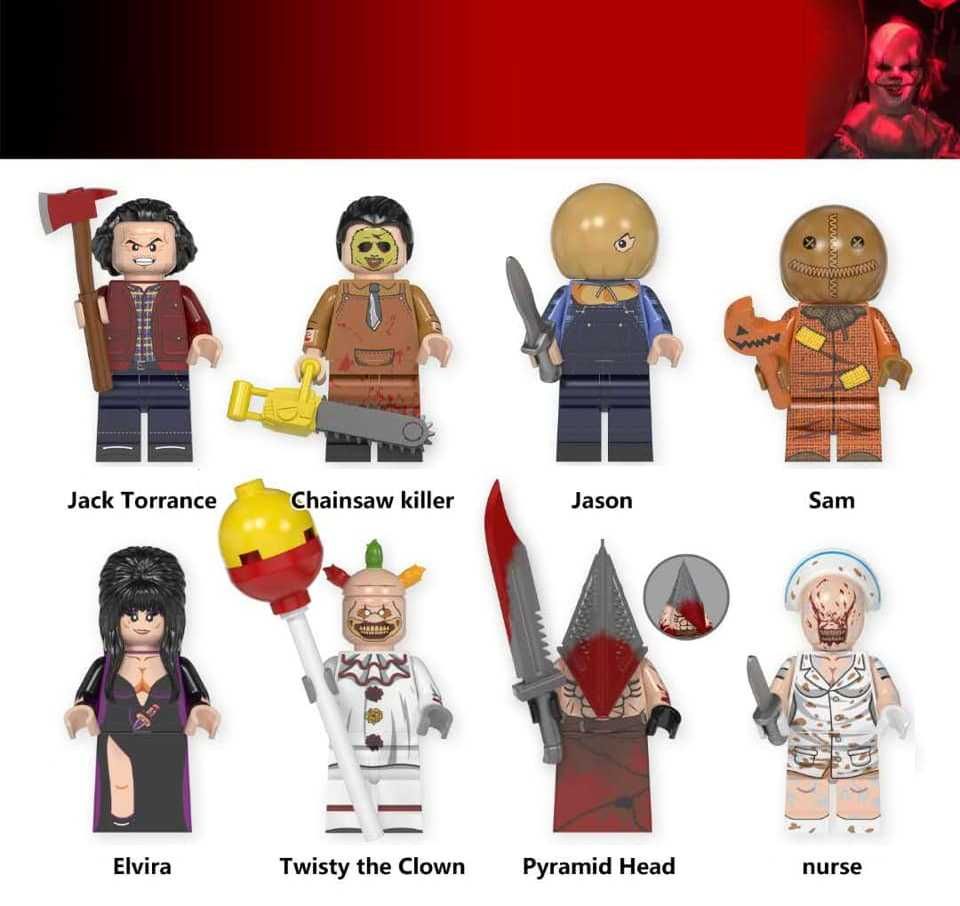 Coleção de bonecos minifiguras Terror nº3 (compatíveis Lego)