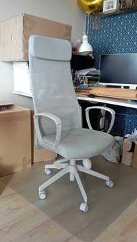Markus Ikea, szare, krezsło obrotowe, krzesło biurowe